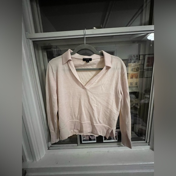 Light Pink JCrew Collared Sweater - Picture 3 of 3